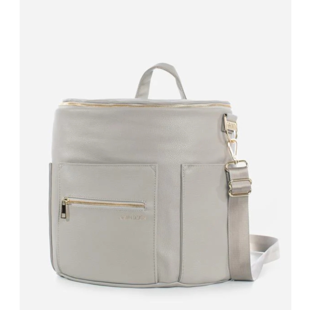 NWOT Fawn Design The Original Diaper Bag / Gray LARGE SIZE